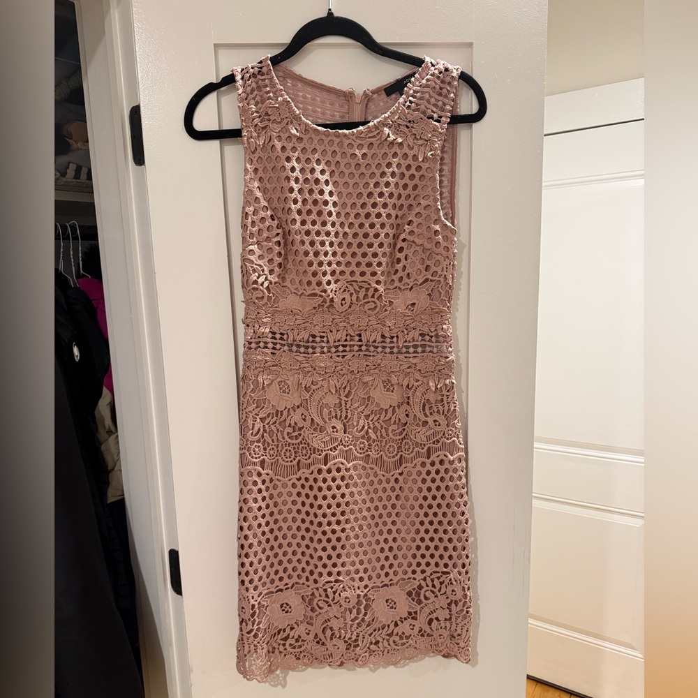 Aqua Blush Lace Mini Dress